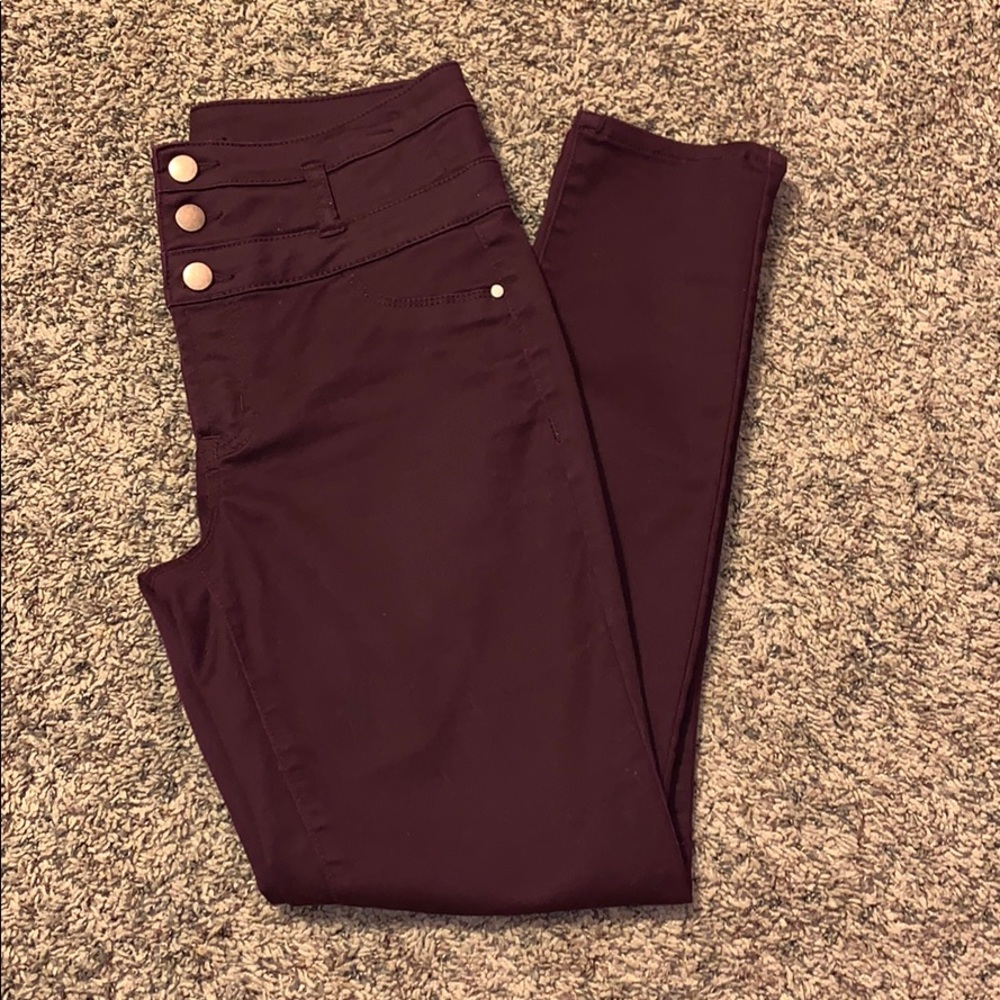 Maroon Skinny Jeans